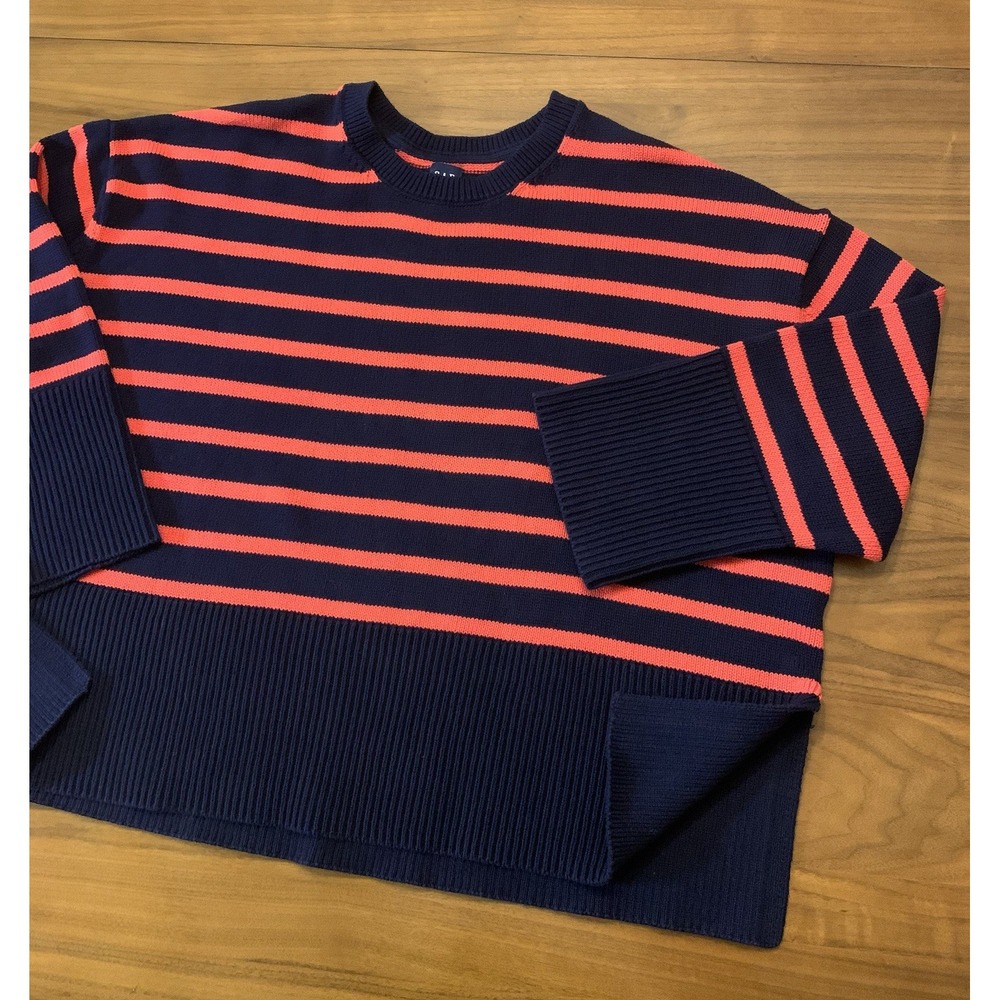 Gap Womens Oversized 24/7 Split-Hem Crewneck Sweater Size XXL Preppy Academia